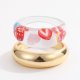 Fruit Acrylic With Metal Stackable Band Ring Set