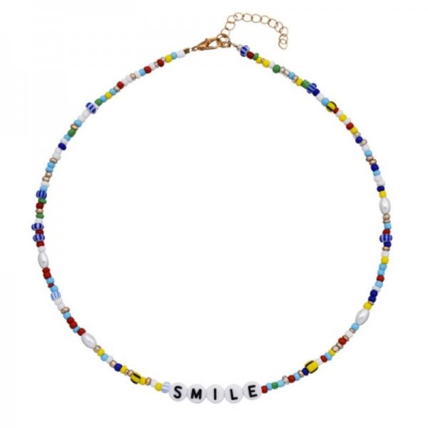 Rainbow Handmade Beads Necklace