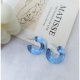 Hoop Resin Acrylic Earrings