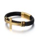 Cross PU Leather Magnetic Bracelet