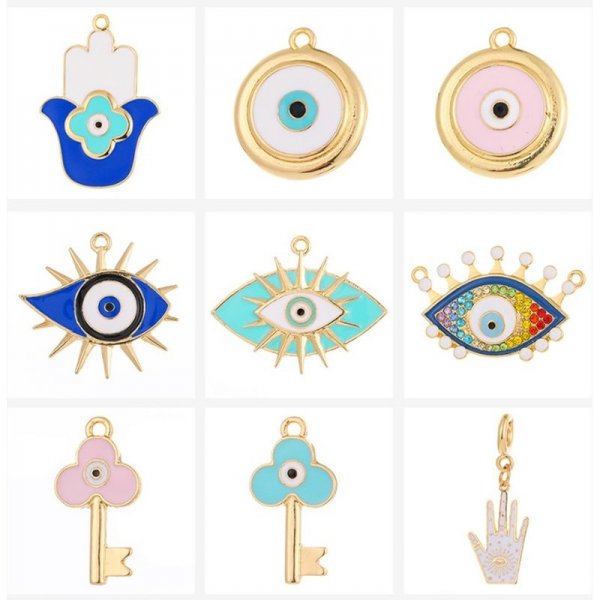 Lucky Eye Fatima  Hand Evil Eye Charms