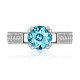 Aquamarine Solitaire Ring